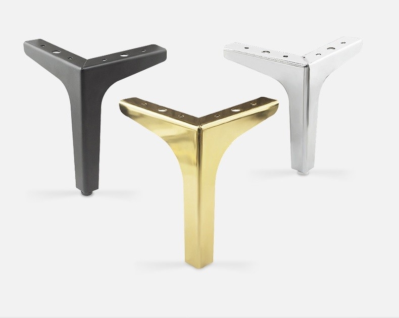 Pierna de los muebles de Chrome de las colocaciones de Sofa Corner Feet Furniture Hardware del metal para el sofá