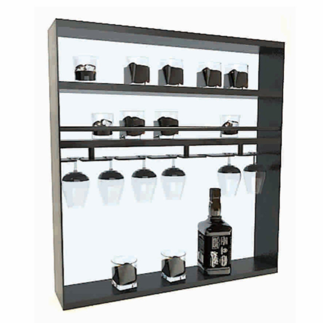 Estante de libros de aluminio de usos múltiples Estantes de exhibición gabinete para libros LED pantalla de luz de banda
