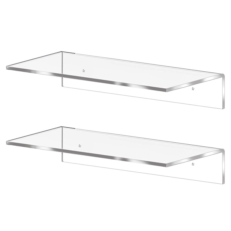 Estante de pared de madera moderna para decoración del hogar en un elegante color blanco