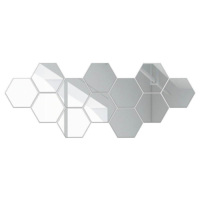 Producto de decoración para el hogar de la decoración de espejos de acrílico de plata moderna SML