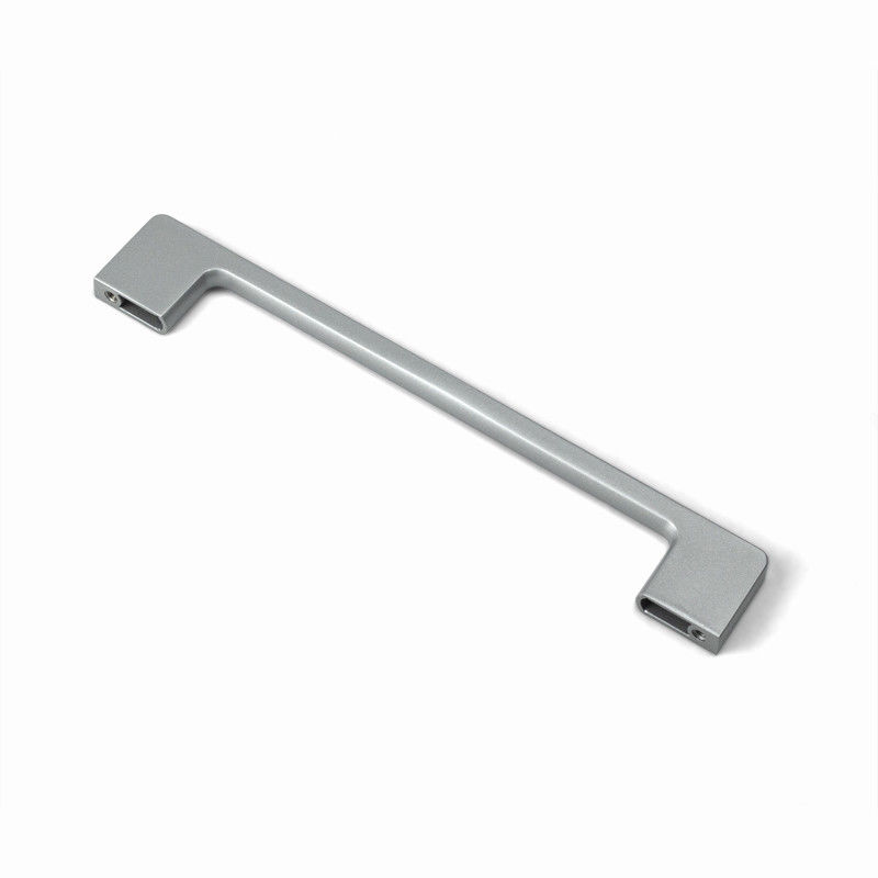 96 mm de aleación de zinc cuadrado T Bar Puertas de plata para el gabinete de cocina