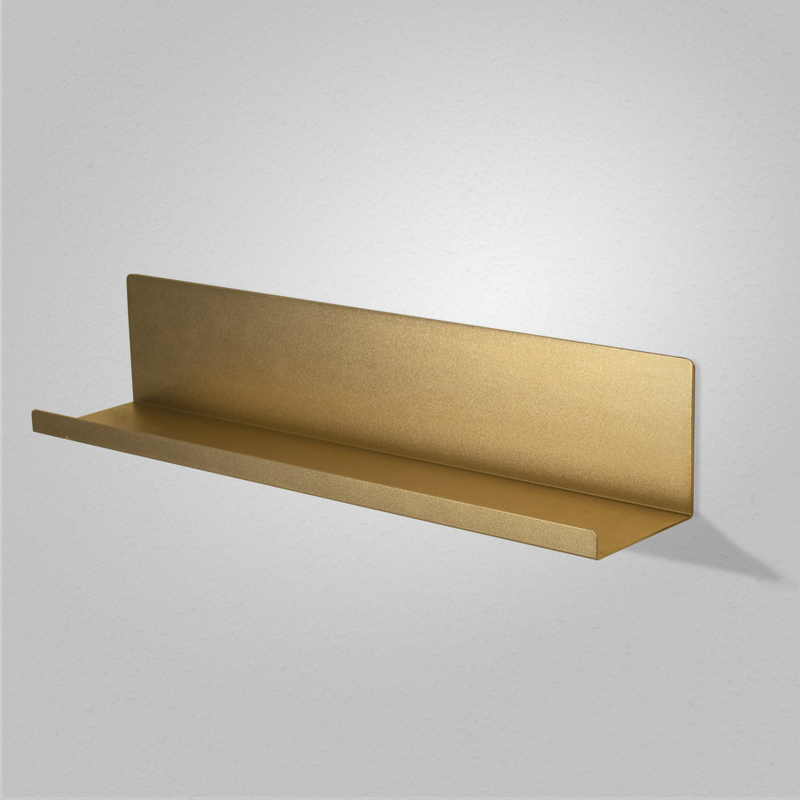 El OEM modificó estantes flotantes del libro de la pared del metal para requisitos particulares negro decorativo de aluminio del estante