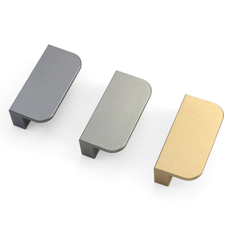 Tiradores de puerta modificados para requisitos particulares del gabinete de la aleación de aluminio 60m m coloridos para el hardware casero