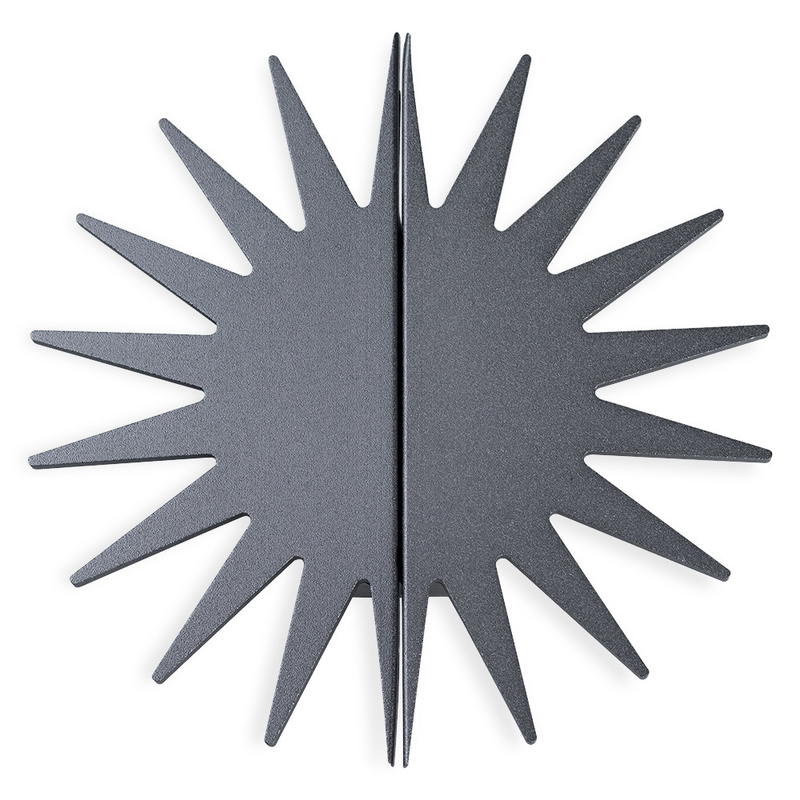 Sun de oro formó los tiradores de puerta decorativos de aluminio del guardarropa de la novedad de los botones 4.72inches del gabinete
