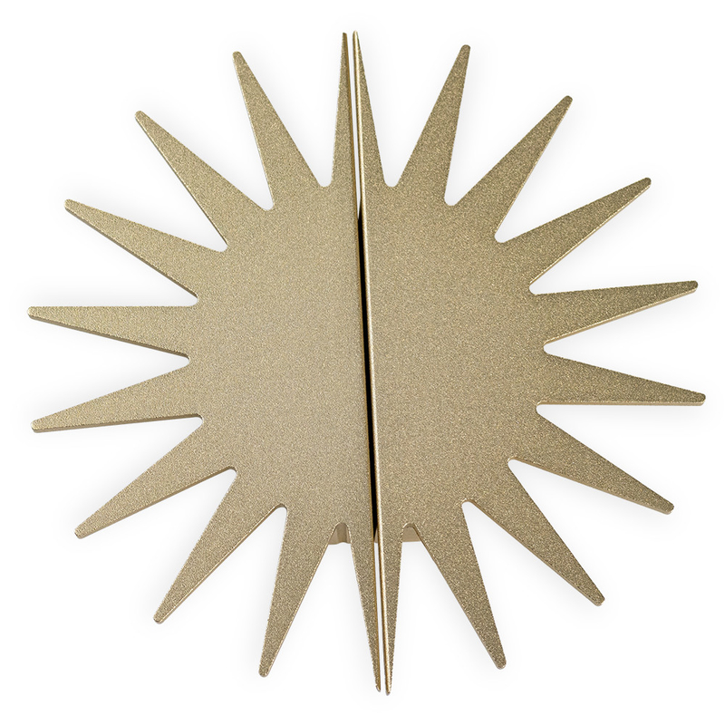 Sun de oro formó los tiradores de puerta decorativos de aluminio del guardarropa de la novedad de los botones 4.72inches del gabinete