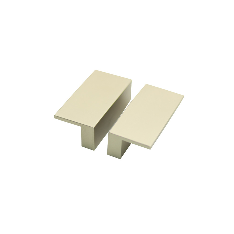 El botón L tipo armario de cocina de aluminio de bronce rectangular de la manija del cajón tira