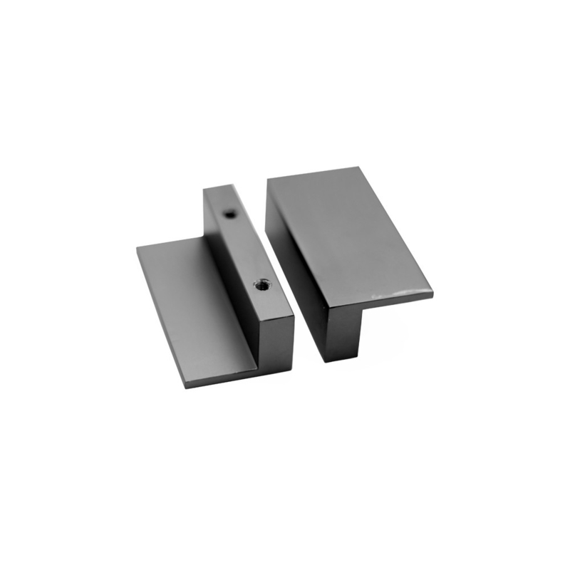 El botón L tipo armario de cocina de aluminio de bronce rectangular de la manija del cajón tira