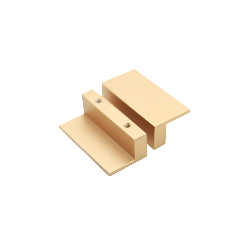 El botón L tipo armario de cocina de aluminio de bronce rectangular de la manija del cajón tira